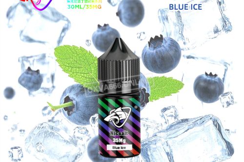 ‌SALT-SHAQ鯊克藍冰丁鹽小菸煙油‌